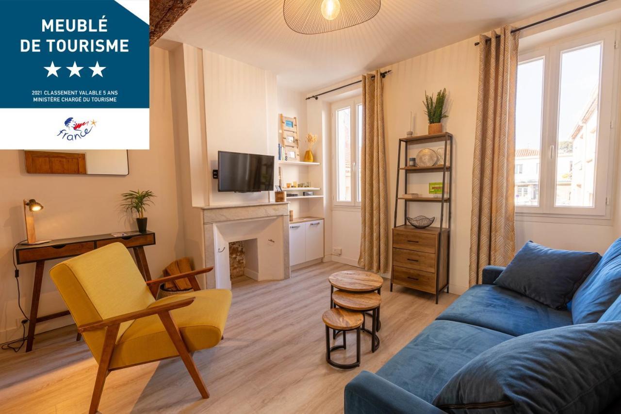 Escapade A Sanary, Au Coeur Du Village, 200M Du Port,Clim,Wifi,Parking エクステリア 写真